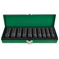 Prailgintų smūginių galvučių rinkinys Toptul GDAD1002 1/2'' 10 vnt.